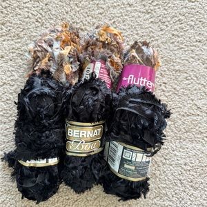 Bernat Yarn and Flutter Yarn